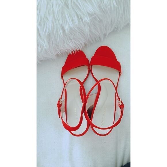 Cole Haan Josie Block Heel Sandal Piinciana Suede US8.5 - Picture 7 of 7